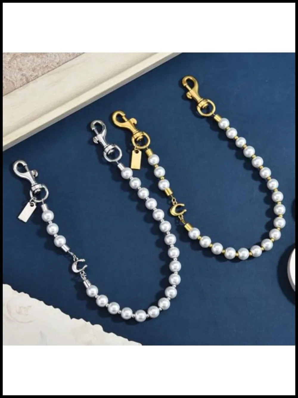 Metal Bag Charm Keychain for Purses Handbags